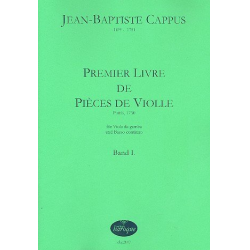 Pièces de violle op.1 Band 1 - Jean-Baptiste Cappus