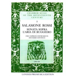 Sonata sopra l'aria di Ruggiero - Salomon Rossi Hebreo