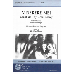 Miserere Mei (SATB) -Giovanni Battista Pergolesi / Arr.Geoffrey Mason