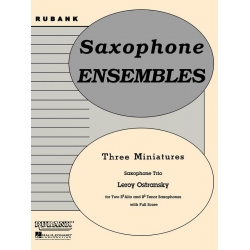 3 MINIATURES FOR SAXOPHONE - Leroy Ostransky