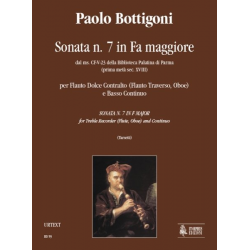 Sonate F-Dur Nr.7 für Altblockflöte - Paolo Bottigoni