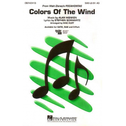 Colors of the Wind : for 3-part mixed - Alan Menken