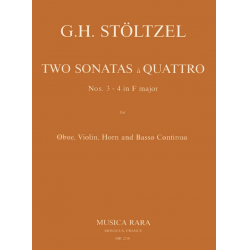 Zwei Sonaten a 4 in F Nr. 3/4 - Gottfried Heinrich Stölzel