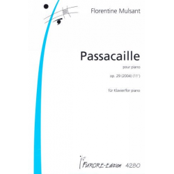 Passacaille op.29 für Klavier - Florentine Mulsant