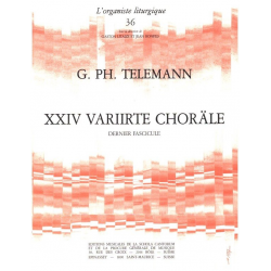 24 VARIIRTE CHORAELE BAND 3 FUER - Georg Philipp Telemann