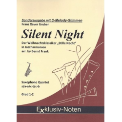 Silent Night für 4 Saxophone -Franz Xaver Gruber