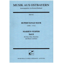 Mayr, Rupert Ignaz : Marien-Vesper II - Rupert Ignaz Mayr