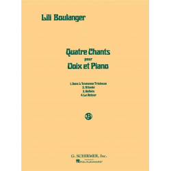 Quatre Chants (Four Songs) - Lili Boulanger
