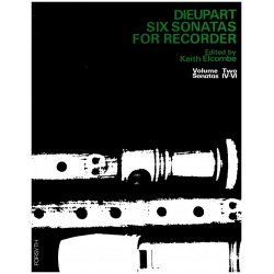 6 Sonatas vol.2 for recorder and - Charles Francois Dieupart