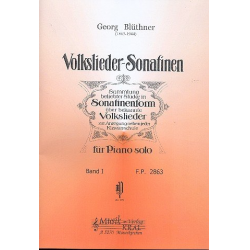 Volkslieder Sonatinen Band 1 für Klavier - Georg Blüthner