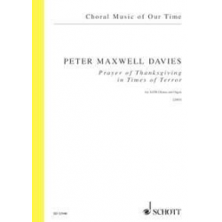 Prayer of Thanksgiving in Times of - Sir Peter Maxwell Davies