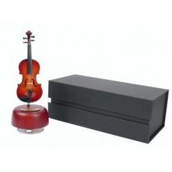 Spieluhr Violine Donauwalzer mit Geschenkbox 20 cm (Geige 14 cm)