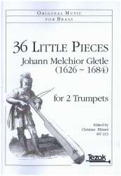 36 Trompeter-Stückle für 2 Trompeten - Spielpartitur - Johann Melchior Gletle