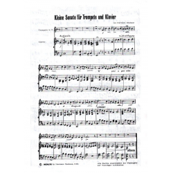 Kleine Sonate für Trompete und Klavier - Hermann Neuhaus