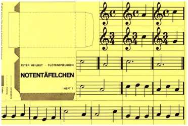 Notentäfelchen zum Flötenspielbuch Band 1 - Peter Heilbut
