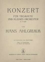 Konzert F-Dur für Trompete und - Hans Ahlgrimm