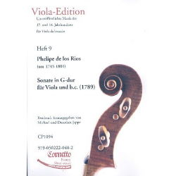 Sonate G-Dur für Viola und bc - Phelipe de los Rios