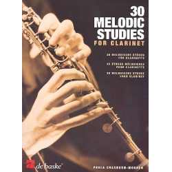 30 melodic Studies for clarinet -Paula Crasborn-Mooren