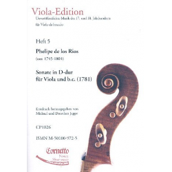 Sonate D-Dur für Viola und bc - Phelipe de los Rios