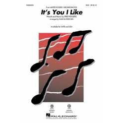 It's You I Like - Fred Rogers / Arr. Paris Rutherford