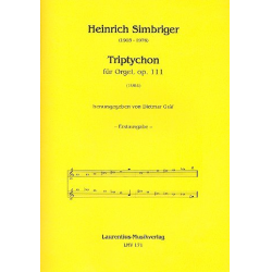 Triptychon op.111 für Orgel - Heinrich Simbriger