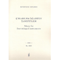 Music for 4 stringed Instruments - Charles Martin Loeffler