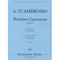 Canzonetta Nr.3 op.47 für Violine - Alfredo d Ambrosio