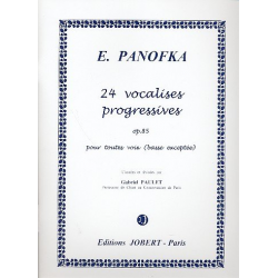 24 vocalises progressives op.85 pour toutes - Heinrich Panofka