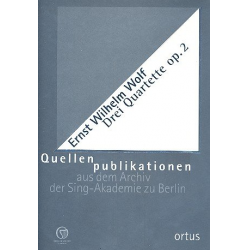 3 Quartette op.2 für Flöte (Violine), - Ernst Wilhelm Wolf
