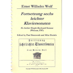 Fortsetzung 6 leichter Klaviersonaten - Ernst Wilhelm Wolf