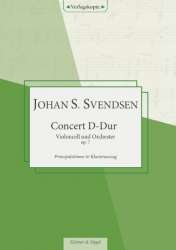Cellokonzert op. 7 - Klavierauszug und Cellostimme -Johan Severin Svendsen
