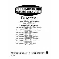 Duett e-Moll Nr.5 : für 2 Primgitarren - Heinrich Albert