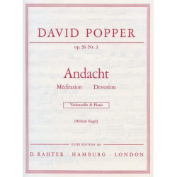 ANDACHT OP.50,3 : FUER VIOLONCELLO - David Popper