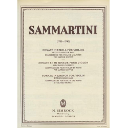 Sonate e-Moll : - Giuseppe Sammartini