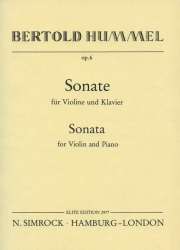 Sonate op.6 : für Violine und Klavier - Bertold Hummel