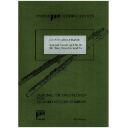Konzert h-Moll für 2 Flöten - Johann Adolf Hasse