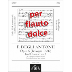 Sonaten op.5 Band 1 (Nr.1-2) - Pietro Degli Antonii