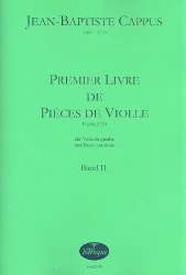 1. Livre de pièces de violle  Band 2 für - Jean-Baptiste Cappus
