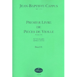 1. Livre de pièces de violle  Band 2 für - Jean-Baptiste Cappus