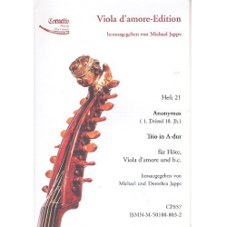 Trio A-Dur für Flöte, Viola d'amore und Bc - Anonymus