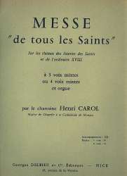 Messe de tous les Saints pour - Henri Carol