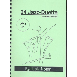 24 Jazz-Duette in C Bassschlüssel -Heiko Quistorf