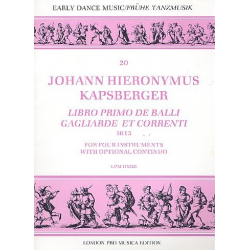 Libro primo de balli gagliarde et - Johann Hieronymus Kapsberger