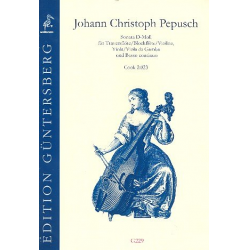 Sonate d-Moll Cook2:023 für Flöte, - Johann Christoph Pepusch