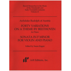40 Variations on a Theme by Beethoven and Sonata in F Minor - Erzherzog von Österreich Rudolph