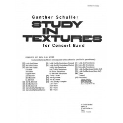 Study In Textures For Band Full Score - Gunther Schuller