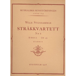 String Quartet d minor no.6 op.35 - Wilhelm Stenhammar