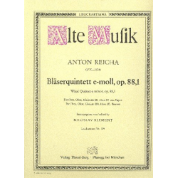 Quintett e-Moll op.88,1 - Anton (Antoine) Joseph Reicha