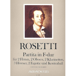 Partita F-Dur RWVB18 - für 2 Flöten, 2 Oboen, - Francesco Antonio Rosetti (Rößler)