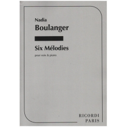 6 Mélodies - Nadia Juliette Boulanger